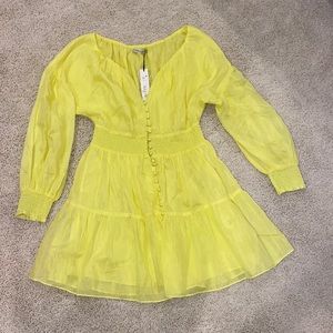 Alice and Olivia yellow dress